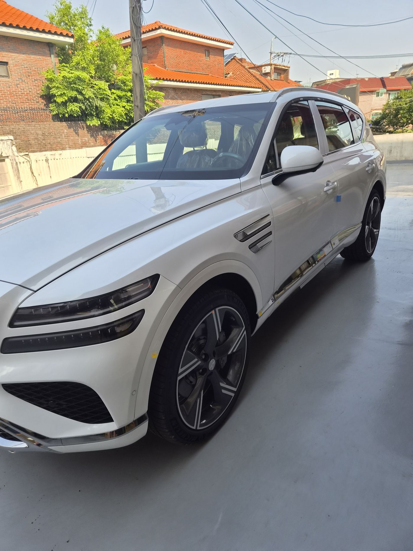 제네시스 SUV 신차 앞쪽 측면 출고 상담 사례